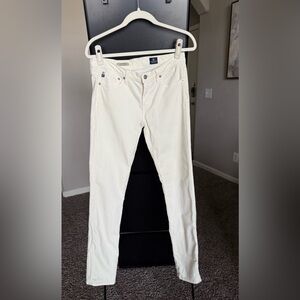 AG Adriano Goldschmied Cream Skinny Jeans